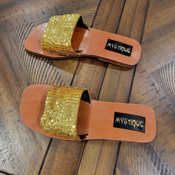 Mystique Sequin Slip on Sandles Size 5 - Picture 4 of 5